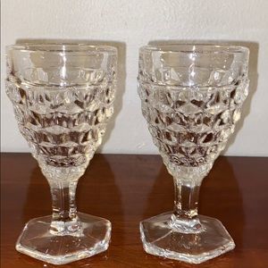 FOSTORIA AMERICAN CORDIAL GLASSES SET OF 2